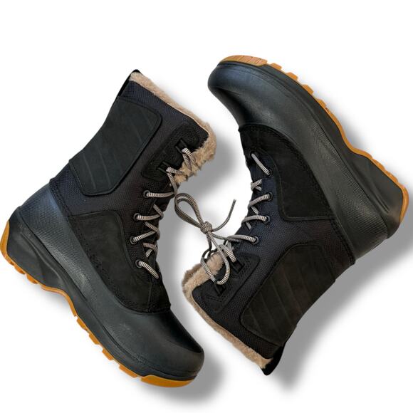 The North Face Shellista IV Luxe WP Winter Boots Women's Size 7 Waterproof Black - Picture 3 of 9